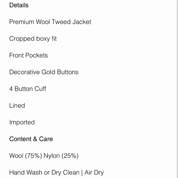 Marcela London Premium Wool Tweed Jacket - Picture 6 of 7